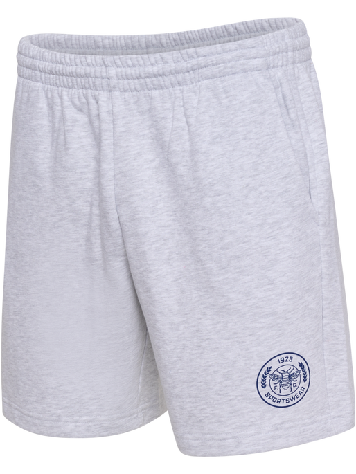 hmlSWARM SHORTS, LIGHT GREY MELANGE, packshot