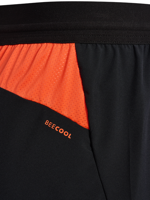 hmlBLAZE PRO TRAINING SHORTS KIDS, BLACK/ORANGE, packshot