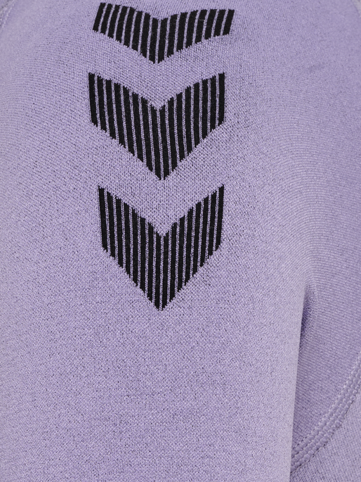 HUMMEL FIRST SEAMLESS JERSEY S/S W, LAVENDER MELANGE HUMMEL FIRST SEAMLESS JERSEY S/S W, LAVENDER MELANGE, packshot