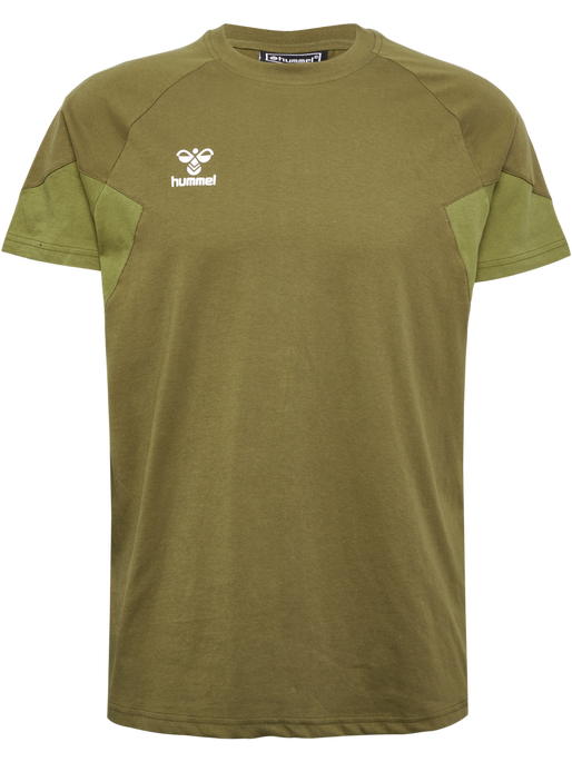 hmlTRAVEL T-SHIRT S/S, MILITARY OLIVE, packshot