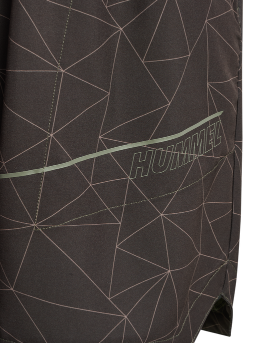 hmlCOURT AOP POCKET SHORTS, TURKISH COFFEE hmlCOURT AOP POCKET SHORTS, TURKISH COFFEE, packshot