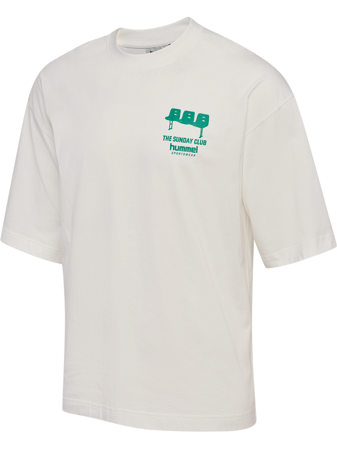 hmlOVERSIZED T-SHIRT S/S SUNDAY, BLANC DE BLANC, packshot