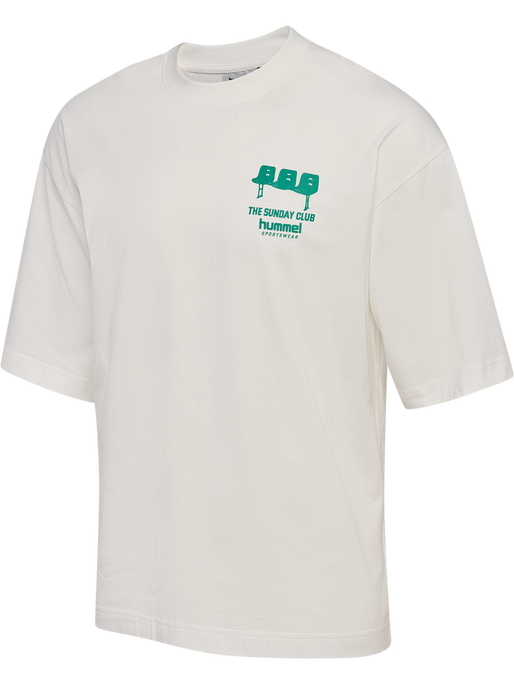 hmlOVERSIZED T-SHIRT S/S SUNDAY, BLANC DE BLANC hmlOVERSIZED T-SHIRT S/S SUNDAY, BLANC DE BLANC, packshot