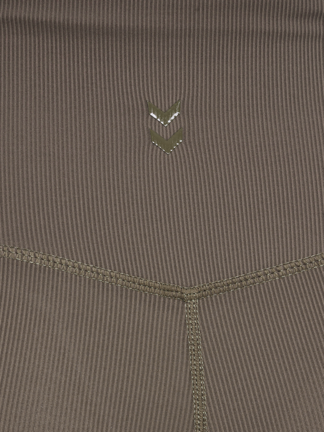 hmlPRIMA RIB STRAIGHT LEG HW TIGHTS, MAJOR BROWN, packshot