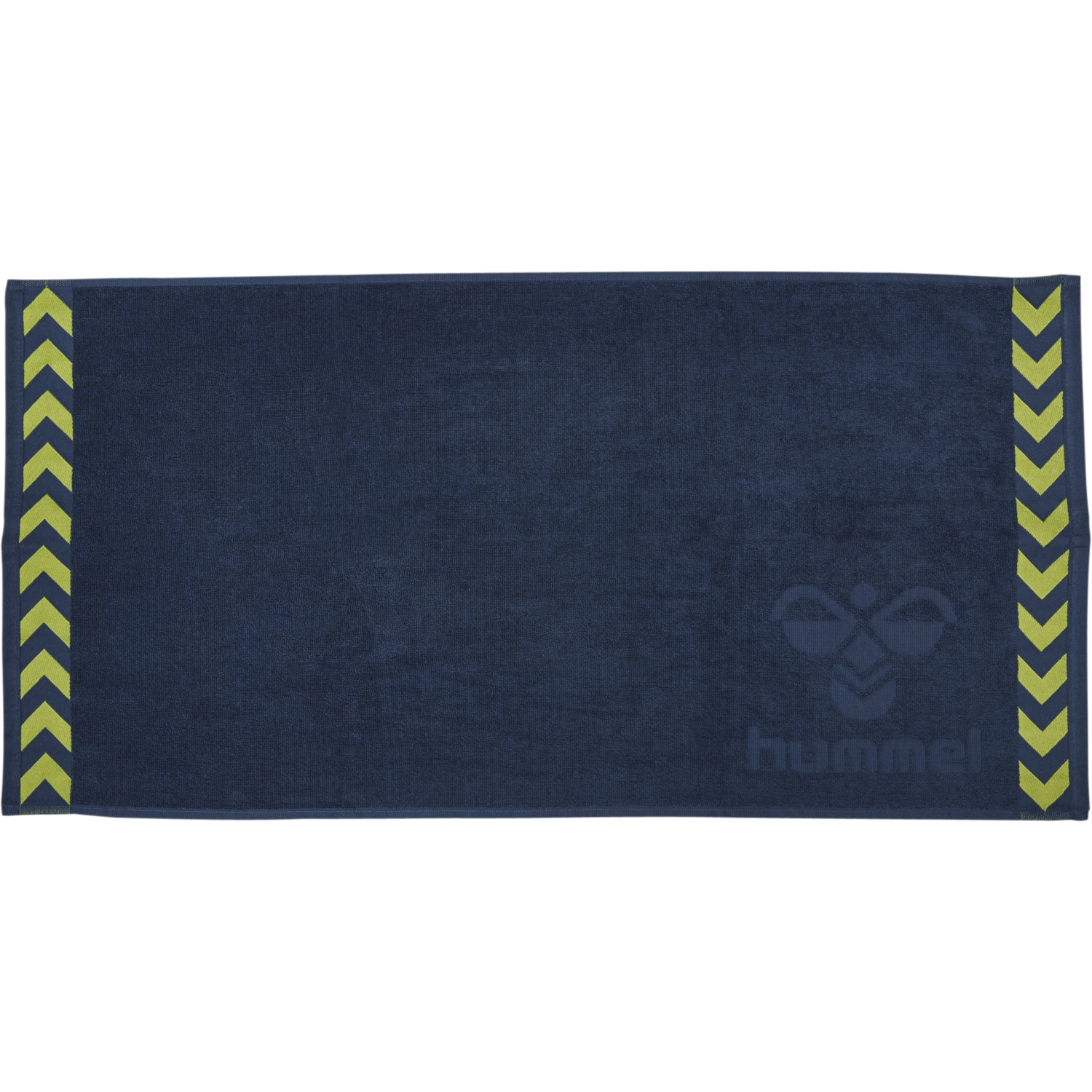 HUMMEL SMALL TOWEL, DARK DENIM/LIME PUNCH, packshot