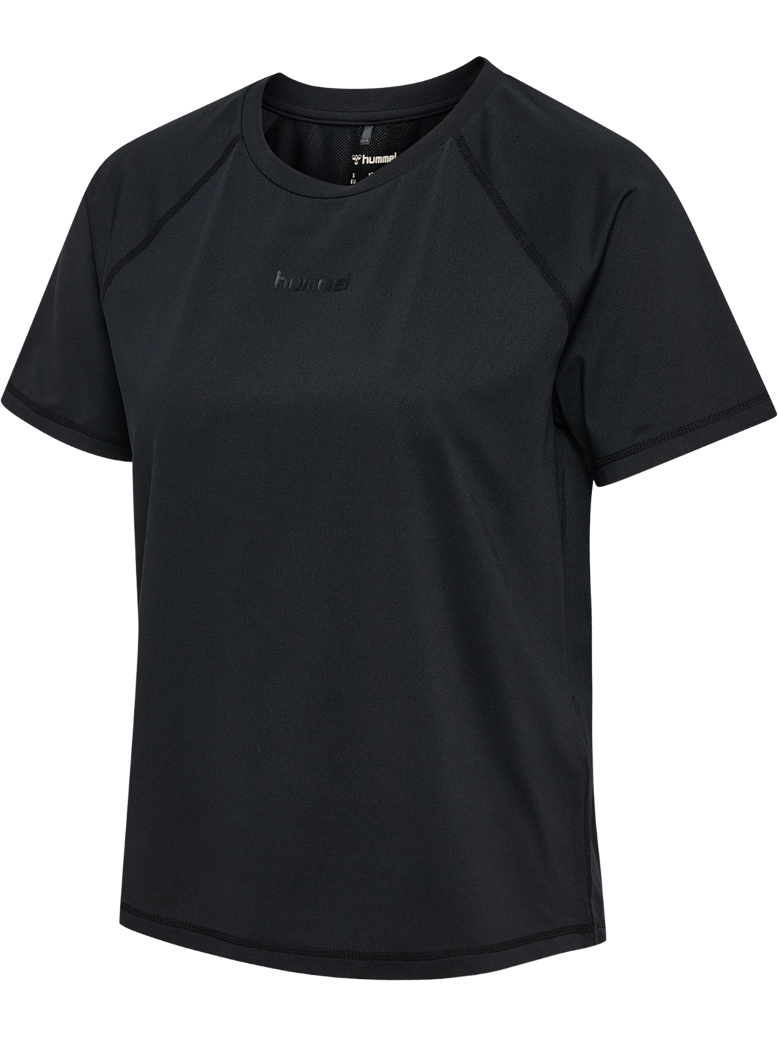 hmlVANJA TECH T-SHIRT S/S, BLACK, packshot