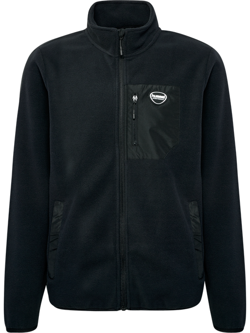 hmlLGC SUM FLEECE JACKET, BLACK, packshot