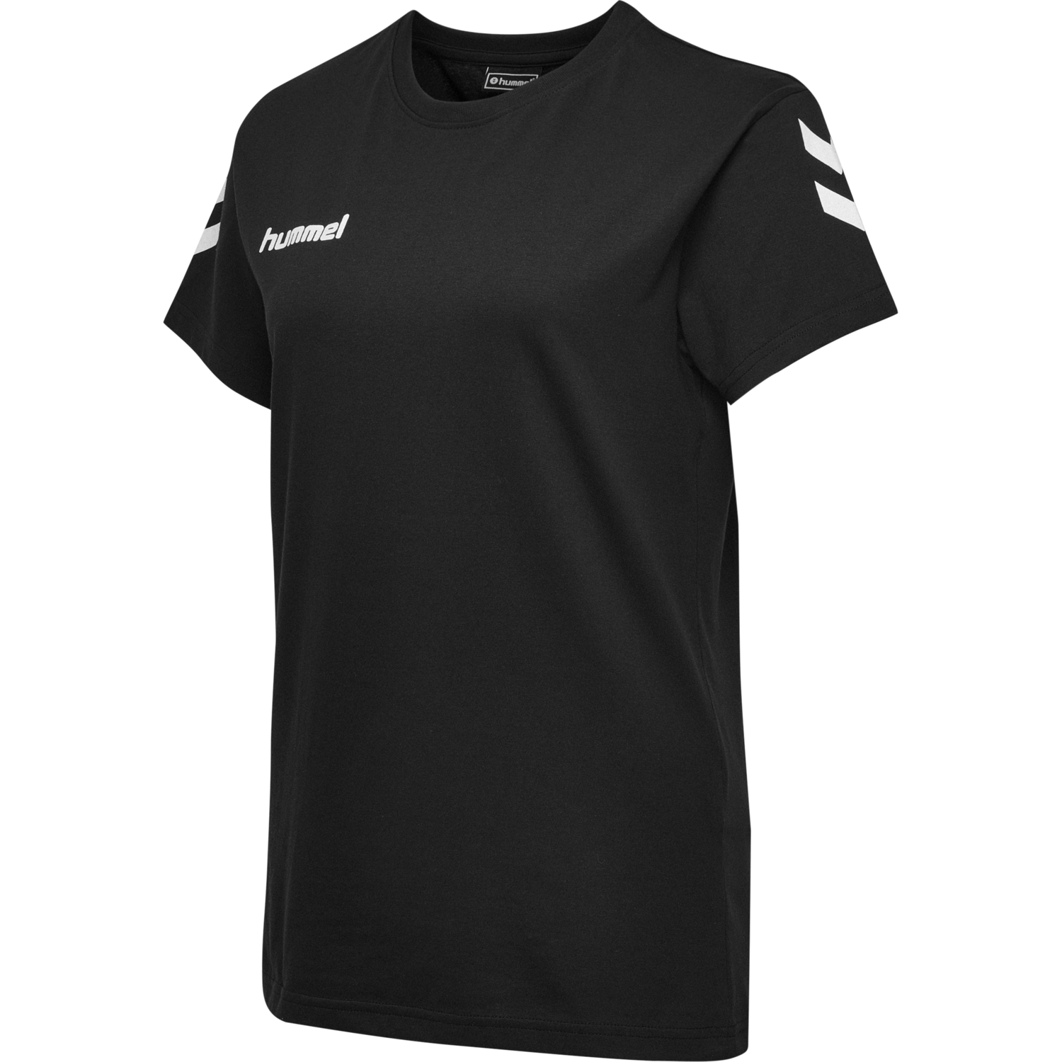 HMLGO COTTON T-SHIRT WOMAN S/S, BLACK, packshot