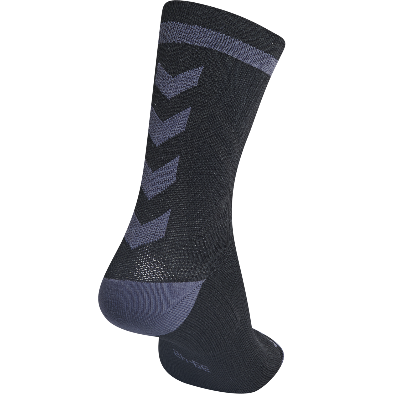 ELITE INDOOR SOCK LOW, BLACK/ASPHALT, packshot