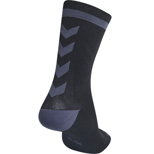 ELITE INDOOR SOCK LOW, BLACK/ASPHALT, packshot