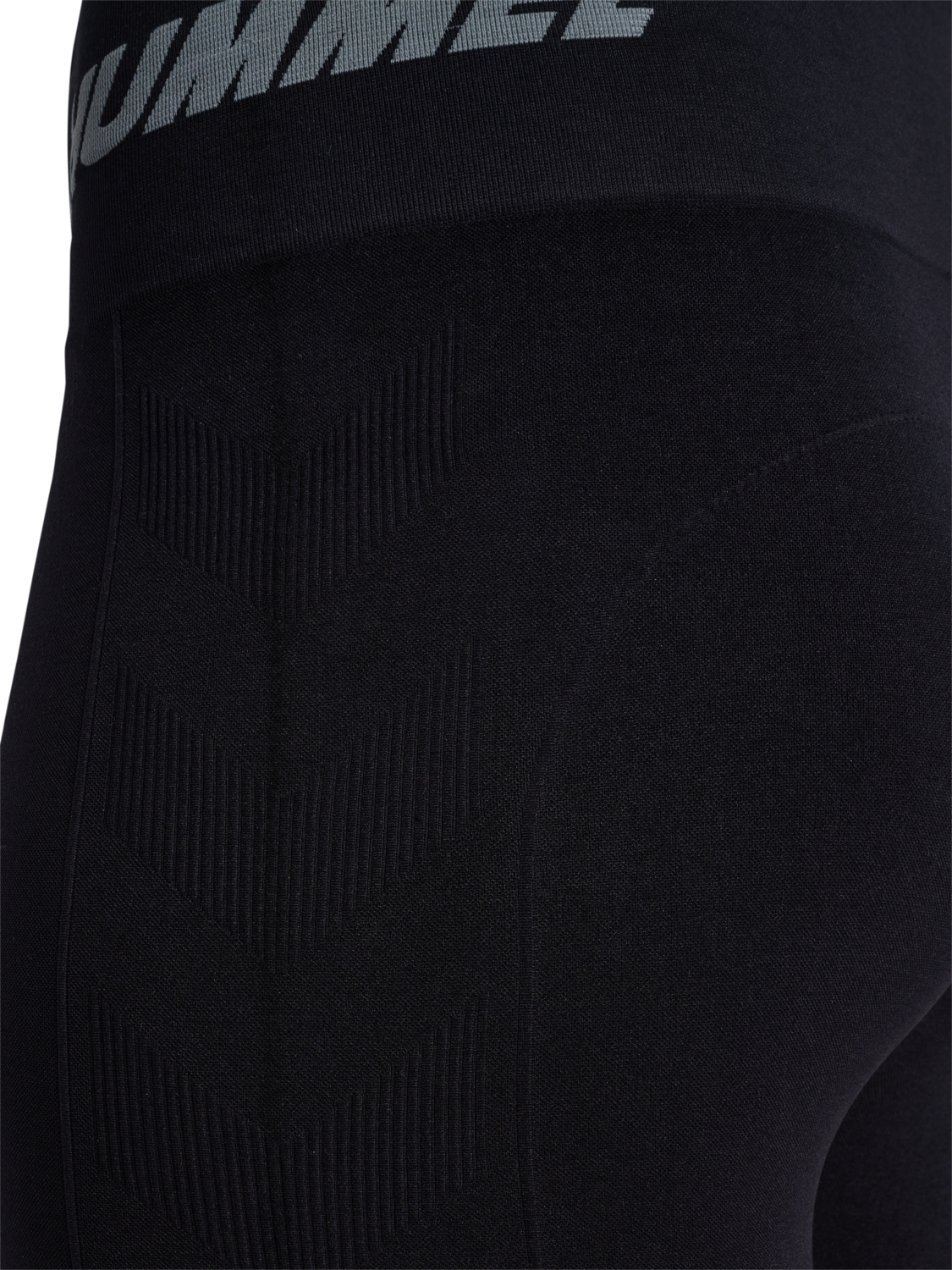 hmlTE PACE SEAMLESS HW TIGHTS PLUS, BLACK, packshot