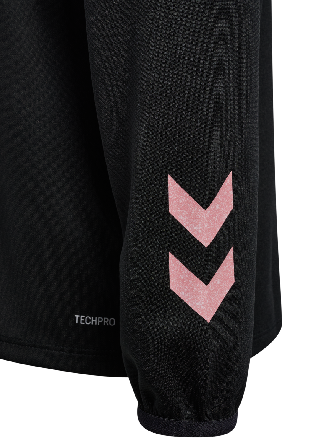 hmlSHIMMER HALF ZIP KIDS, BLACK/BRIDAL ROSE, packshot