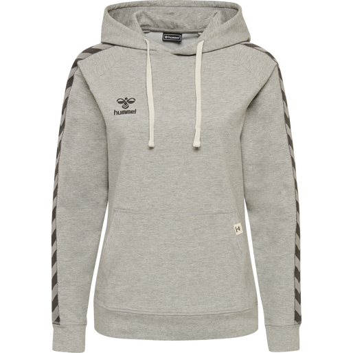 hmlMOVE CLASSIC HOODIE WOMAN, GREY MELANGE hmlMOVE CLASSIC HOODIE WOMAN, GREY MELANGE, packshot