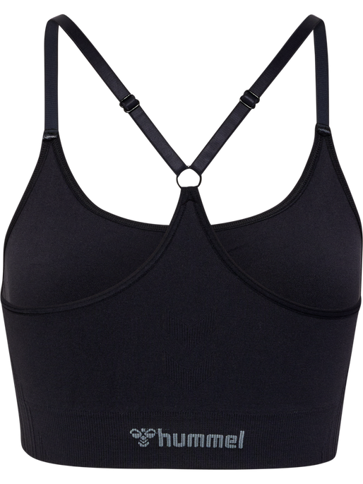 hmlMT DEFINE SEAMLESS PADDED BRA, BLACK, packshot