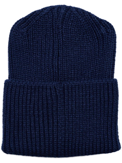 hmlJR HEAVY RIB KNIT BEANIE, DRESS BLUES, packshot