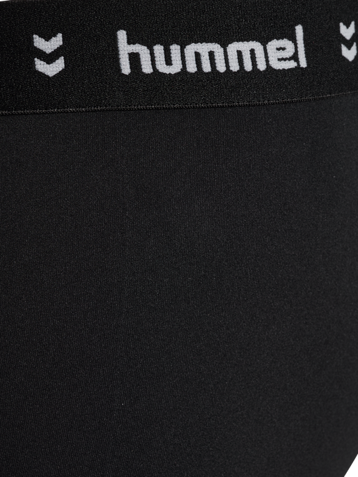 hmlJR PULSE MID WAIST TIGHTS, BLACK hmlJR PULSE MID WAIST TIGHTS, BLACK, packshot