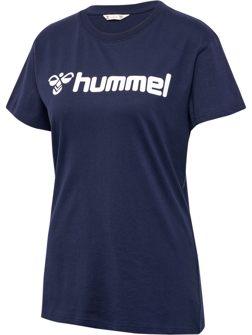 hmlGO 2.0 LOGO T-SHIRT S/S WOMAN, MARINE, packshot
