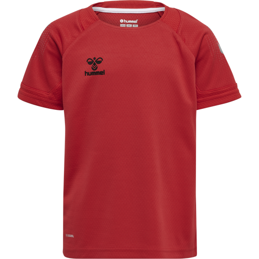 hmlLEAD S/S POLY JERSEY KIDS, TRUE RED hmlLEAD S/S POLY JERSEY KIDS, TRUE RED, packshot