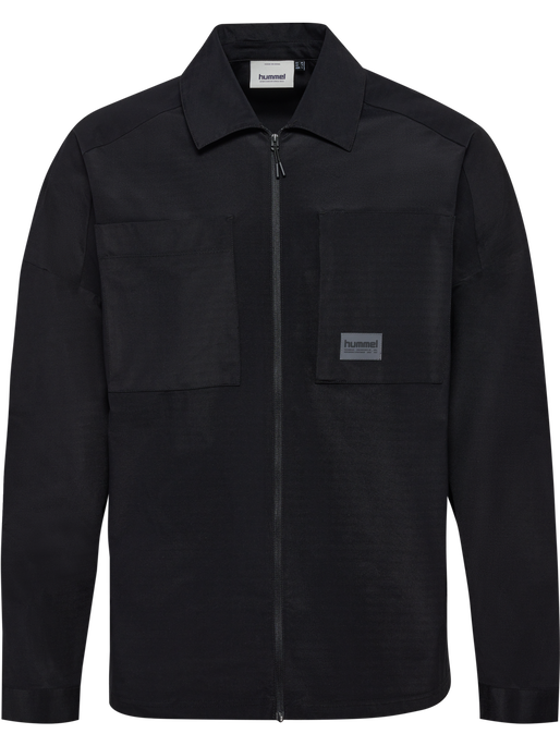 hmlSORONA LOOSE OVERSHIRT, BLACK, packshot