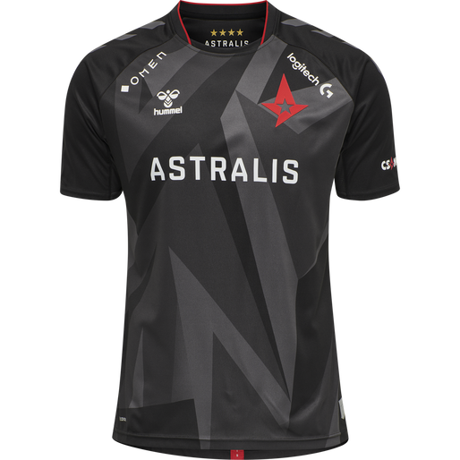 ASTRALIS 20/21 GAME JERSEY S/S, BLACK W/LOGO ASTRALIS 20/21 GAME JERSEY S/S, BLACK W/LOGO, packshot