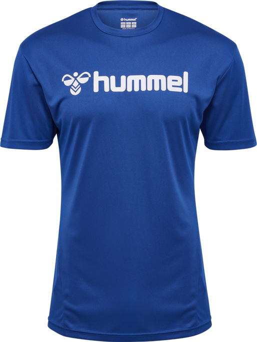 hmlLOGO JERSEY S/S, TRUE BLUE, packshot