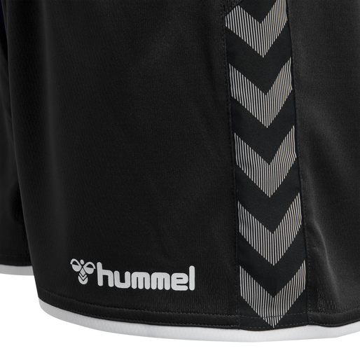 hmlAUTHENTIC POLY SHORTS WOMAN, BLACK/WHITE, packshot