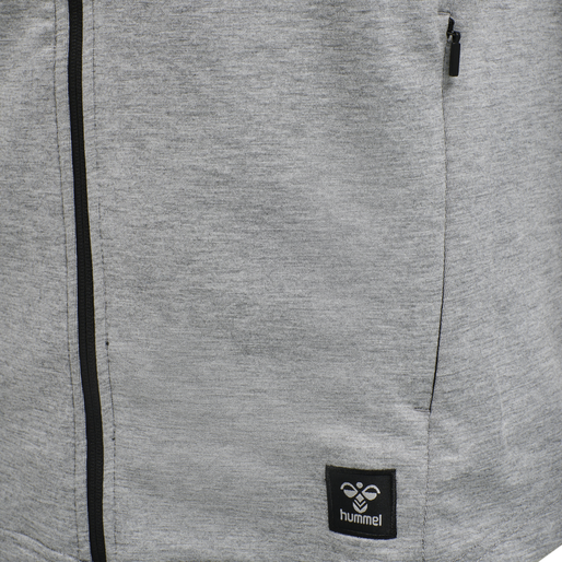 hmlTROPPER ZIP JACKET, GREY MELANGE hmlTROPPER ZIP JACKET, GREY MELANGE, packshot