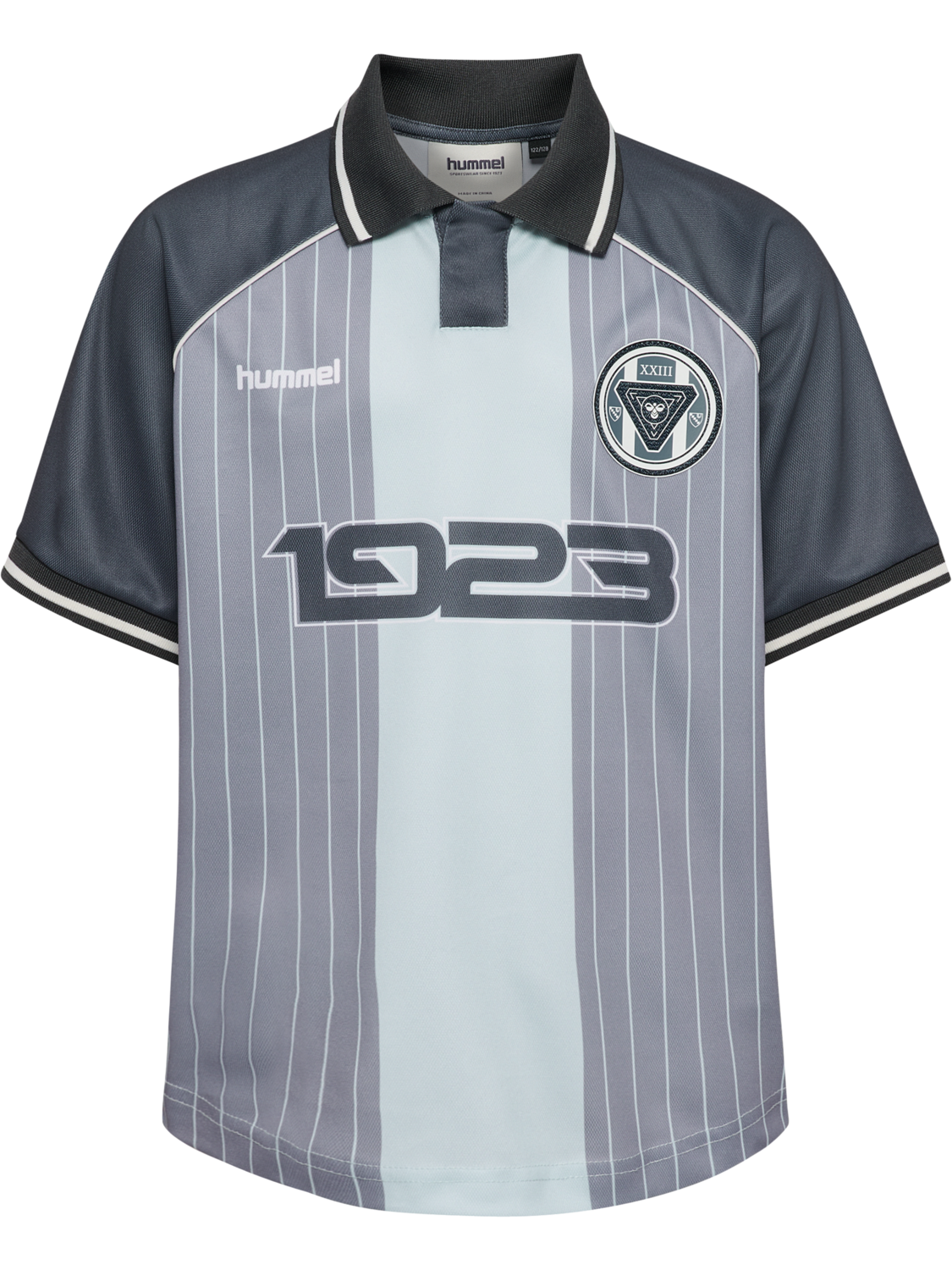 hmlJR LOOSE SOCCER JERSEY S/S, FLINT STONE, packshot