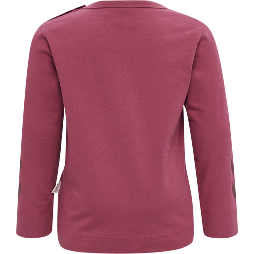 hmlHELGA T-SHIRT L/S, EARTH RED, packshot