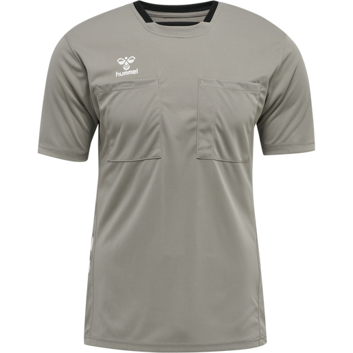 hmlREFEREE CHEVRON JERSEY S/S, STEEPLE GRAY, packshot