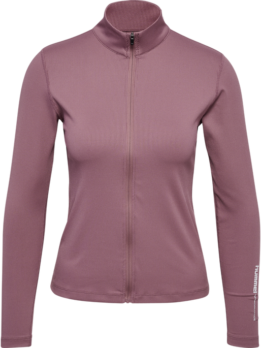 hmlPULSE W ZIP SHIRT L/S, WISTFUL MAUVE, packshot