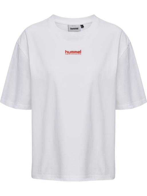 hmlFAST LOOSE T-SHIRT S/S, WHITE hmlFAST LOOSE T-SHIRT S/S, WHITE, packshot