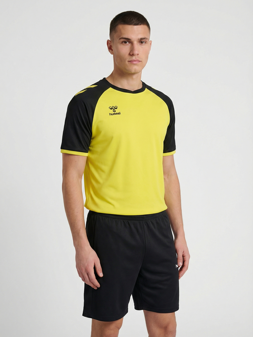 hmlMATCH LEAGUE JERSEY S/S, BLAZING YELLOW/BLACK, model