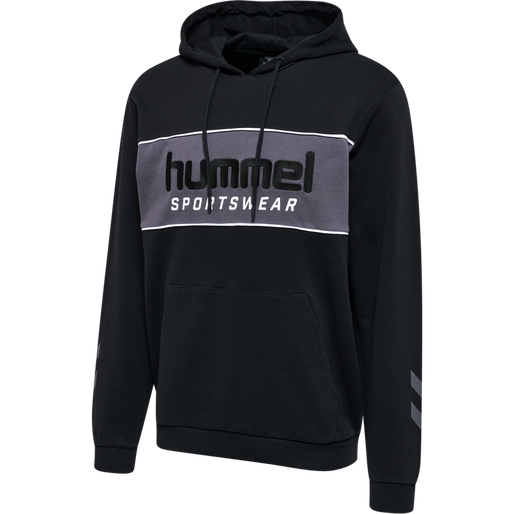 hmlLGC JULIAN HOODIE, BLACK, packshot