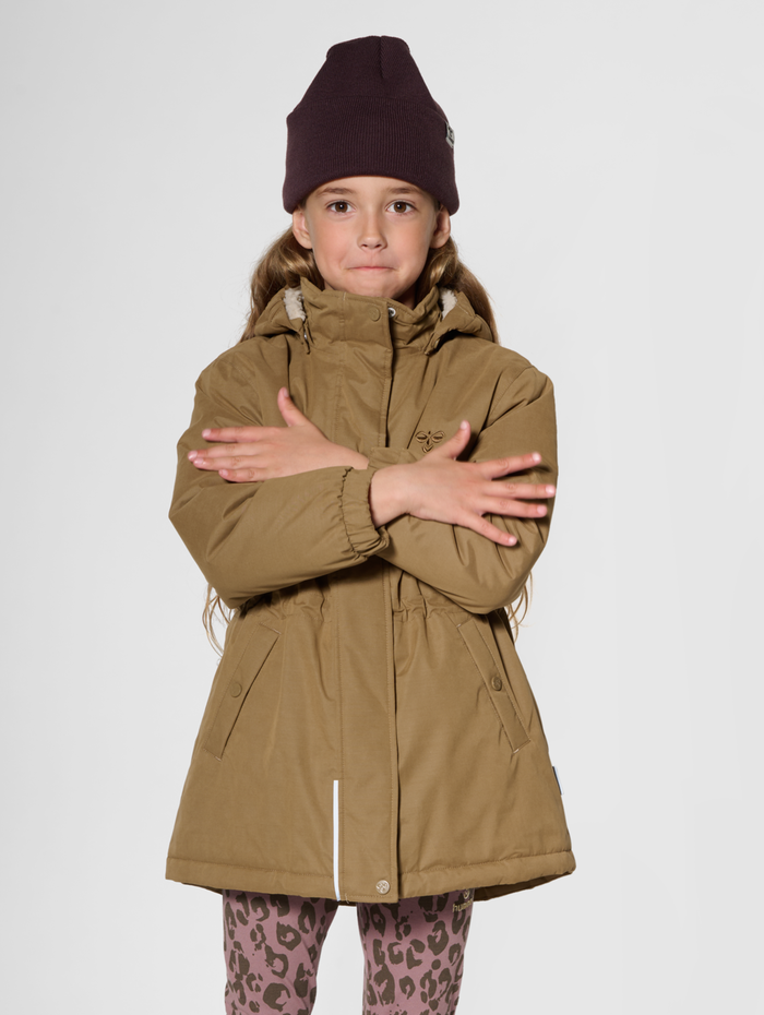 hmlATHENA TEX JACKET, ERMINE, model