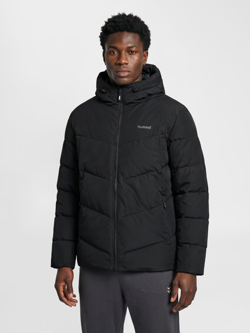 hmlPUFFER JACKET, BLACK, model