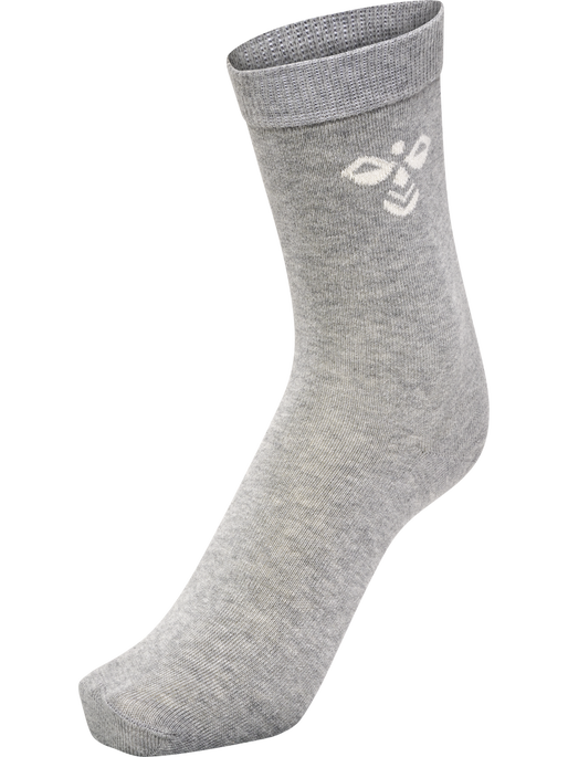 SUTTON 3-PACK SOCK, GREY MELANGE SUTTON 3-PACK SOCK, GREY MELANGE, packshot
