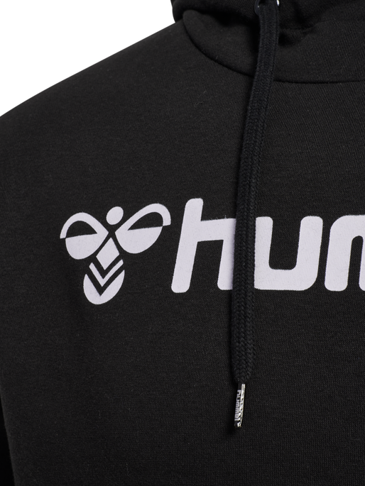 hmlMOVER COTTON HOODIE, BLACK hmlMOVER COTTON HOODIE, BLACK, packshot