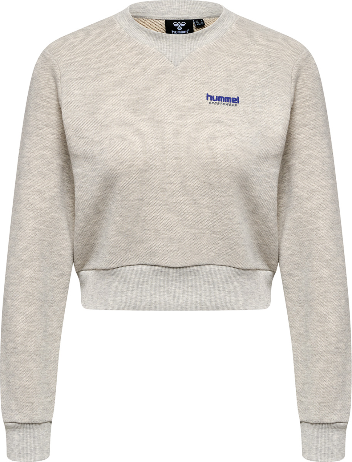 hmlLGC SHAI SHORT SWEATSHIRT, LEGACY MELANGE, packshot