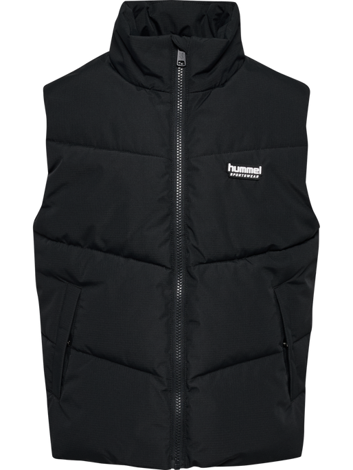 hmlJR PUFFER VEST, BLACK hmlJR PUFFER VEST, BLACK, packshot
