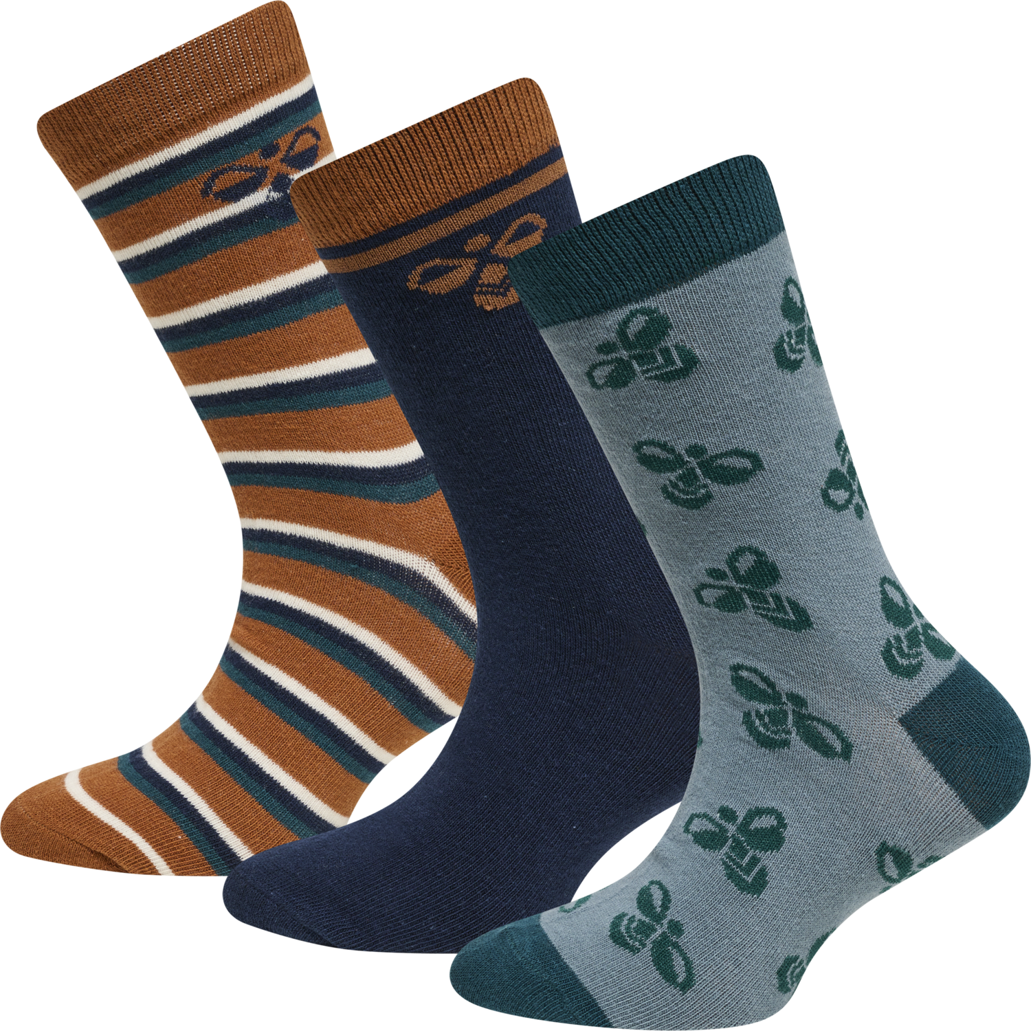 hmlALFIE SOCK 3-PACK, SIERRA, packshot