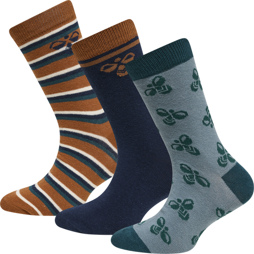 hmlALFIE SOCK 3-PACK, SIERRA, packshot