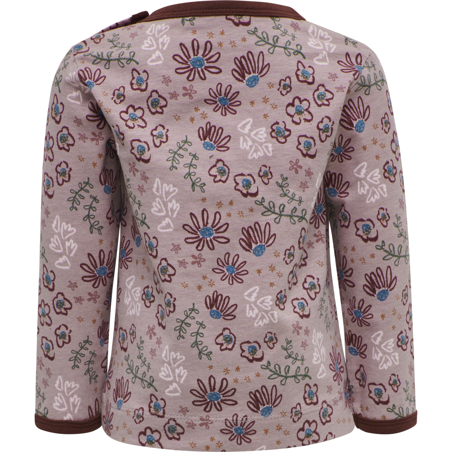 hmlCRAYON T-SHIRT L/S, WOODROSE, packshot