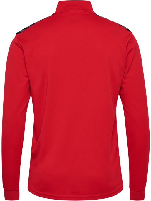hmlAUTHENTIC HALF ZIP SWEAT, TRUE RED, packshot