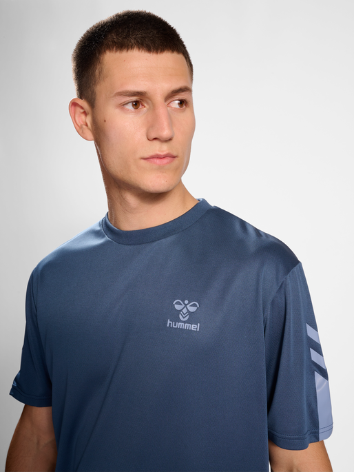 hmlACTIVE PL JERSEY S/S, VINTAGE INDIGO, model