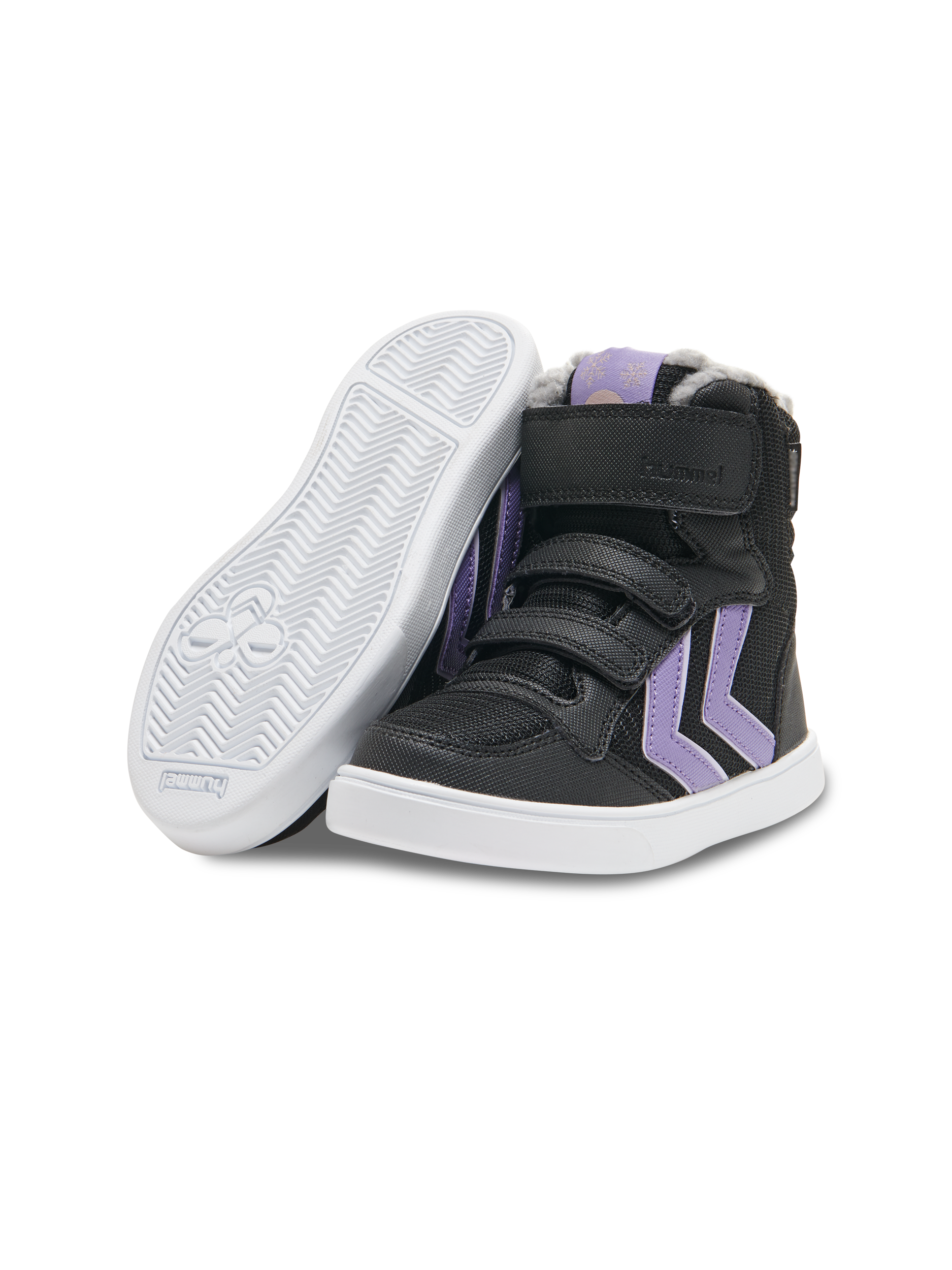 hummel STADIL POLY BOOT MID JR - BLACK/ASTER PURPLE | hummel.fr