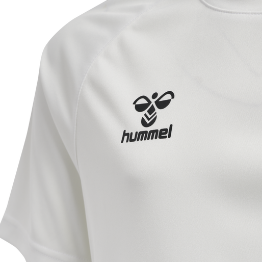 hmlCORE XK CORE POLY TEE S/S KIDS, WHITE, packshot