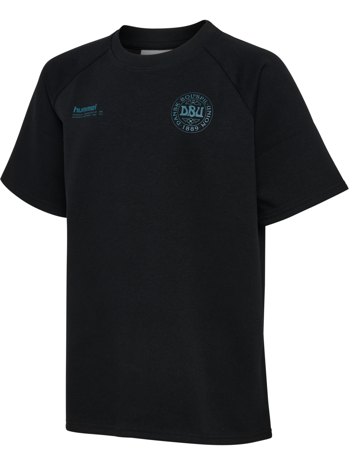 DBU 26 TRAVEL TECH T-SHIRT S/S KIDS, BLACK, packshot