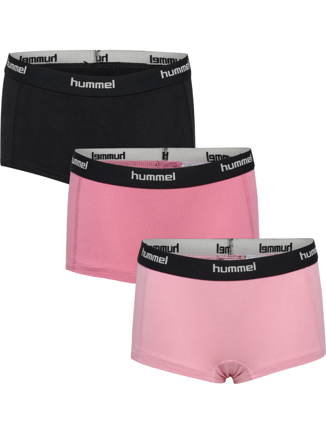 hmlJR NALA HIPSTERS 3 PACK, BLACK, packshot