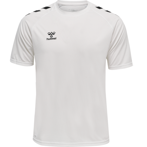 hmlCORE XK CORE POLY T-SHIRT S/S, WHITE hmlCORE XK CORE POLY T-SHIRT S/S, WHITE, packshot